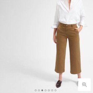 Everlane wide leg crop size 6 ochre